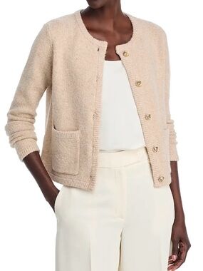 Tahari NWT Ivory Gold Cardigan - Size XS